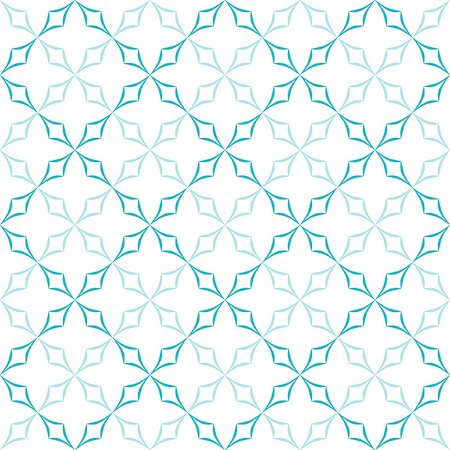 simsearch:400-08807079,k - Abstract geometric pattern. Trellis of light blue curved diamonds on white background. Seamless repeat. Stock Photo - Budget Royalty-Free & Subscription, Code: 400-08672424