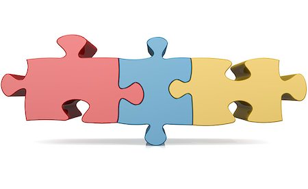 simsearch:400-08096963,k - Blue red yellow jigsaw puzzle image with hi-res rendered artwork that could be used for any graphic design. Fotografie stock - Microstock e Abbonamento, Codice: 400-08672779