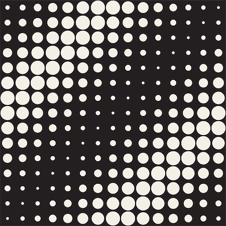 simsearch:400-08674526,k - Vector Seamless Black and White Circles Diagonal Gradient Halftone Pattern. Abstract Geometric Background Design Stock Photo - Budget Royalty-Free & Subscription, Code: 400-08673252