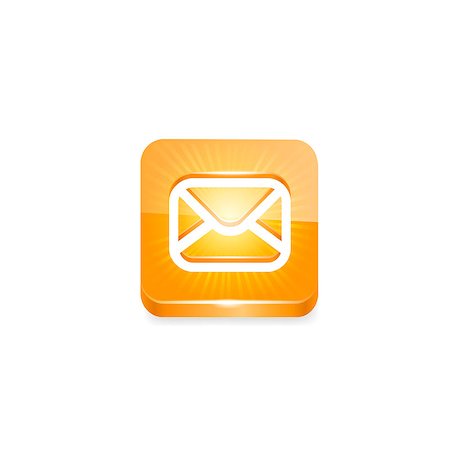 Envelope icon. Vector icon on white background. Stock Photo - Budget Royalty-Free & Subscription, Code: 400-08673392