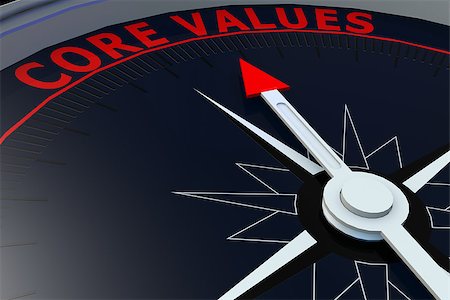 simsearch:400-08554045,k - Black compass with core values word on it, 3D rendering Foto de stock - Royalty-Free Super Valor e Assinatura, Número: 400-08673485