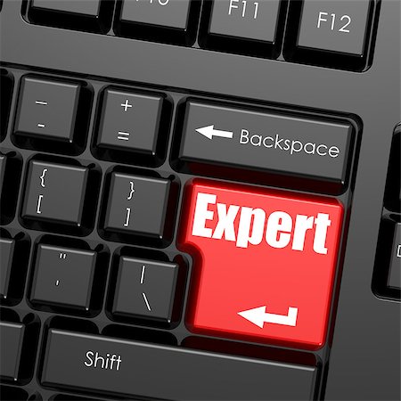 digital experience - Red enter button on computer keyboard, Expert word. Business concept Stock Photo - Budget Royalty-Free & Subscription, Code: 400-08673500