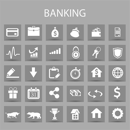 pound coin symbols - Vector flat icons set and graphic design elements. Illustration with banking and finance outline symbols. Bank, card, wallet, coin, safe, money bag, cash, dollar, euro, pound linear pictogram Stock Photo - Budget Royalty-Free & Subscription, Code: 400-08673891