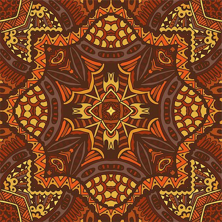 simsearch:400-09049403,k - Abstract Tribal indian mosaic motif seamless pattern. Bohemian Geometric print Photographie de stock - Aubaine LD & Abonnement, Code: 400-08680348