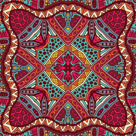 simsearch:400-08959581,k - Abstract Tribal vintage ethnic seamless pattern ornamental Stock Photo - Budget Royalty-Free & Subscription, Code: 400-08680351