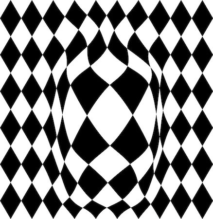 single geometric shape - Black and White Hypnotic Background. Vector Illustration. Stock Photo - Budget Royalty-Free & Subscription, Code: 400-08680877