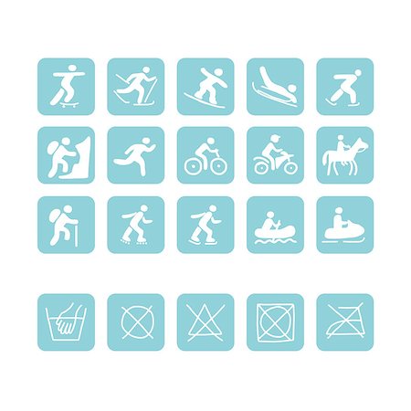 Icons for sport clothes design. Vector illustration Stock Photo - Budget Royalty-Free & Subscription, Code: 400-08681019