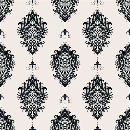 disegno cachemire - Seamless pattern based on traditional Asian elements Paisley. Boho vintage style vector background. Best motive for print on fabric or papper. Fotografie stock - Microstock e Abbonamento, Codice: 400-08681329