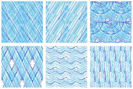 simsearch:400-08673224,k - Set of seamless patterns with small pattern in blue colors.  Shaded background.  Vector illustration Stock Photo - Budget Royalty-Free & Subscription, Code: 400-08681601