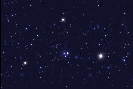 Universe filled with stars. Blue starry sky vector background. Stock Photo - Budget Royalty-Free & Subscription, Code: 400-08694394