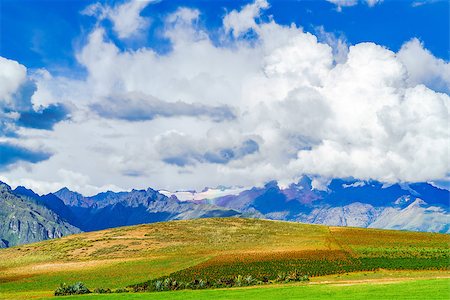 View of mountain in the Sacred Valley of the Incas near the city of Cusco, Peru Stock Photo - Budget Royalty-Free & Subscription, Code: 400-08696328
