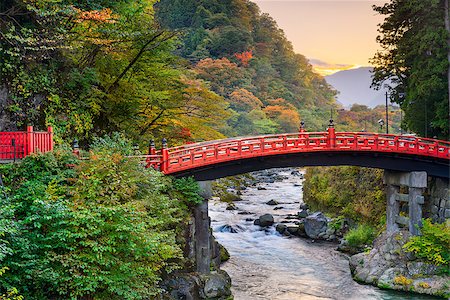 Nikko, Japan at the Shinkyo Bridge over the Daiwa River. Stock Photo - Budget Royalty-Free & Subscription, Code: 400-08696402