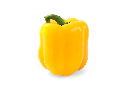 simsearch:400-04611875,k - yellow pepper isolated on white background with path Photographie de stock - Aubaine LD & Abonnement, Code: 400-08696689