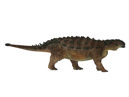 simsearch:400-08332007,k - Pinacosaurus was a herbivorous ankylosaur that lived in the Cretaceous Period of Mongolia and China. Foto de stock - Super Valor sin royalties y Suscripción, Código: 400-08696818