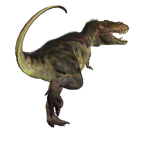 simsearch:400-08694325,k - Tyrannosaurus Rex was a carnivorous dinosaur that lived in the Cretaceous Period of North America. Foto de stock - Super Valor sin royalties y Suscripción, Código: 400-08696826
