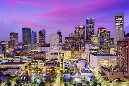 Houston, Texas, USA downtown city skyline. Photographie de stock - Aubaine LD & Abonnement, Code: 400-08696864