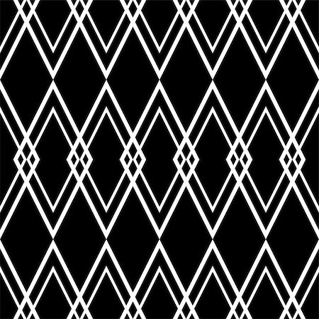pierrot - Tile black and white background or vector pattern for seamless decoration wallpaper Stock Photo - Budget Royalty-Free & Subscription, Code: 400-08697510
