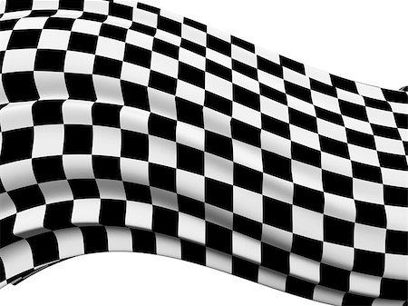 simsearch:400-04543406,k - Sports background - abstract checkered flag. Isolated on white background. 3d render Foto de stock - Royalty-Free Super Valor e Assinatura, Número: 400-08693201