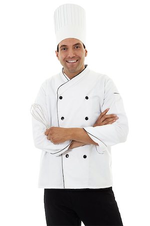 Stock image of male chef isolated on white background Stock Photo - Budget Royalty-Free & Subscription, Code: 400-08693431