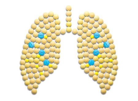 Creative medicine and healthcare concept made of drugs and pills, in the shape of  human lungs. Stock Photo - Budget Royalty-Free & Subscription, Code: 400-08693551