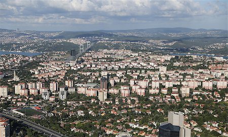 evrenkalinbacak (artist) - Aerial view of Istanbul City in Turkey Stockbilder - Microstock & Abonnement, Bildnummer: 400-08706130