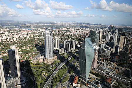 evrenkalinbacak (artist) - Aerial view of Istanbul City in Turkey Stockbilder - Microstock & Abonnement, Bildnummer: 400-08706131