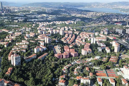 evrenkalinbacak (artist) - Aerial view of Istanbul City in Turkey Stockbilder - Microstock & Abonnement, Bildnummer: 400-08706132