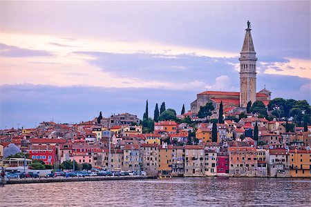 Town of Rovinj sunset view, IStria, Croatia Stock Photo - Budget Royalty-Free & Subscription, Code: 400-08706310