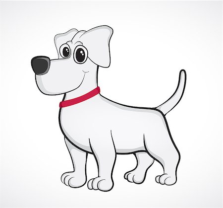 simsearch:400-08706827,k - Outlined cute cartoon dog. Vector illustration eps 10 Photographie de stock - Aubaine LD & Abonnement, Code: 400-08706827