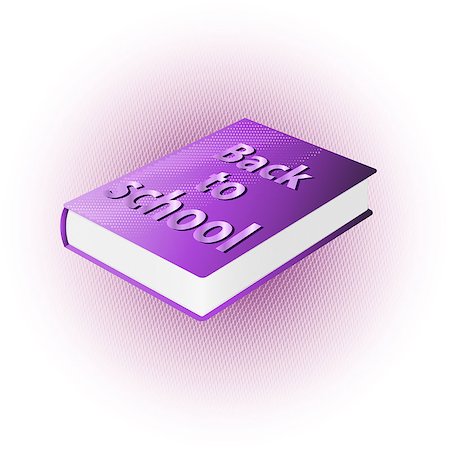 simsearch:400-06408282,k - card with text back to school, violet book Photographie de stock - Aubaine LD & Abonnement, Code: 400-08706848