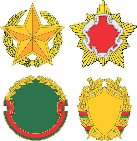 Belarus emblematic and heraldic templates. Set of vector images Stockbilder - Microstock & Abonnement, Bildnummer: 400-08706999