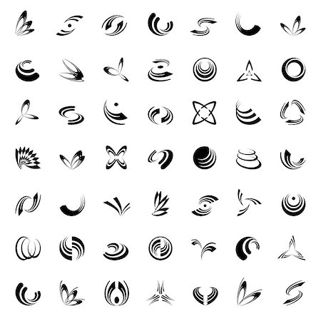 simsearch:400-07986691,k - Design elements set. 49 abstract icons. Fotografie stock - Microstock e Abbonamento, Codice: 400-08709160