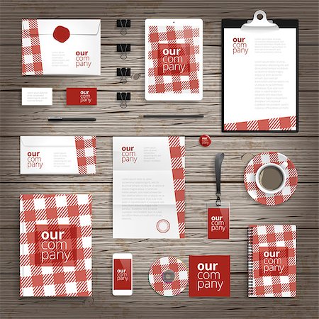 simsearch:400-08257177,k - Corporate identity stationery objects print template. Stock Photo - Budget Royalty-Free & Subscription, Code: 400-08709447