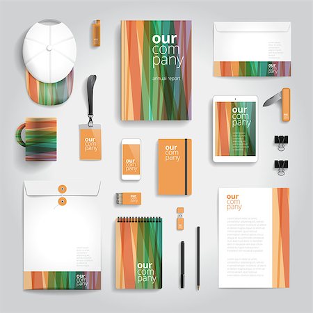 simsearch:400-08257177,k - Corporate identity stationery objects print template. Stock Photo - Budget Royalty-Free & Subscription, Code: 400-08709504