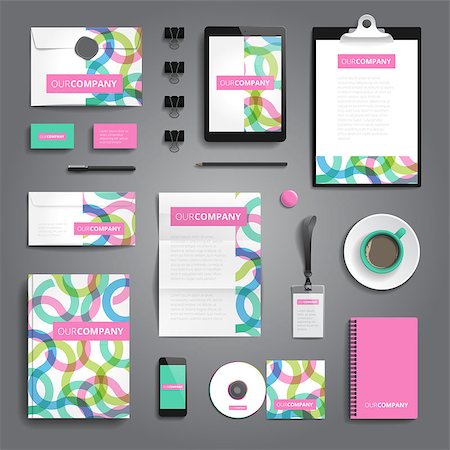 simsearch:400-08257177,k - Corporate identity stationery objects print template. Stock Photo - Budget Royalty-Free & Subscription, Code: 400-08709509