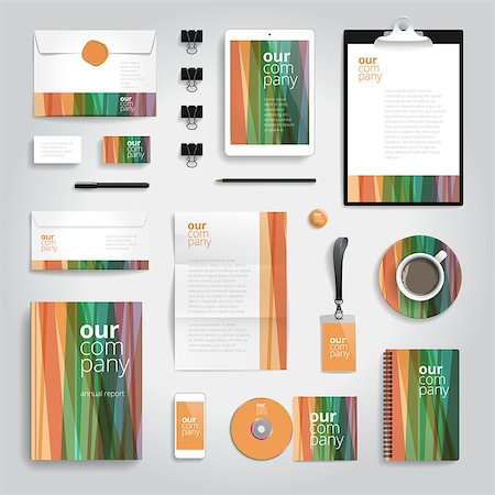 simsearch:400-08257177,k - Corporate identity stationery objects print template. Stock Photo - Budget Royalty-Free & Subscription, Code: 400-08709503