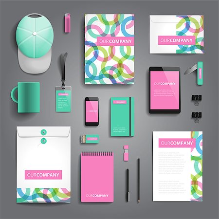 simsearch:400-08257177,k - Corporate identity stationery objects print template. Stock Photo - Budget Royalty-Free & Subscription, Code: 400-08709510