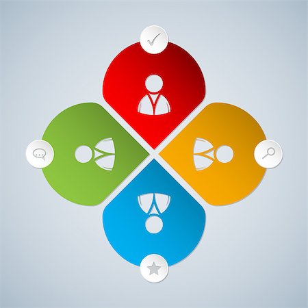 Basic social networking options icon set with person symbol Stockbilder - Microstock & Abonnement, Bildnummer: 400-08709861