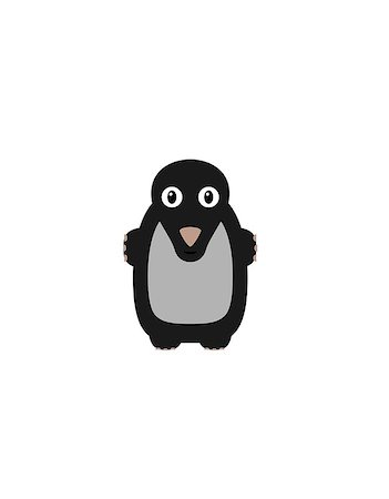 Mole illustration as a funny character. Small black animal living underground. Small cartoon creature, isolated object in flat design on white background. Stock Photo - Budget Royalty-Free & Subscription, Code: 400-08710398