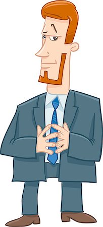 simsearch:400-05880189,k - Cartoon Illustration of Boss or Manager Business Character Foto de stock - Royalty-Free Super Valor e Assinatura, Número: 400-08710522