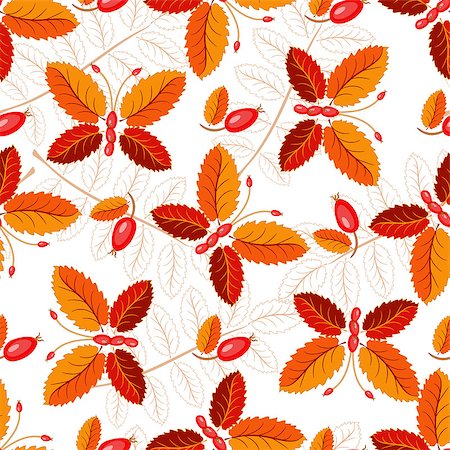 simsearch:400-04239996,k - Seamless autumnal pattern with colorful butterflies from leaves, vector Photographie de stock - Aubaine LD & Abonnement, Code: 400-08711757