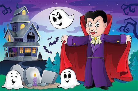 simsearch:400-04236811,k - Vampire theme image 9 - eps10 vector illustration. Photographie de stock - Aubaine LD & Abonnement, Code: 400-08712293