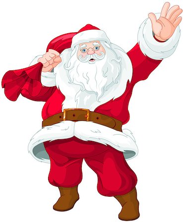 simsearch:400-05711921,k - Illustration of personable Santa Claus Stock Photo - Budget Royalty-Free & Subscription, Code: 400-08712713