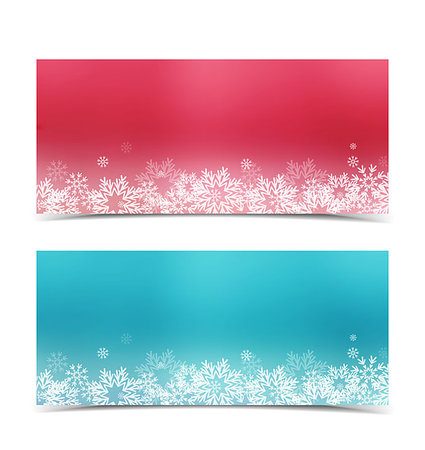 simsearch:400-08713262,k - Vector Christmas background, Merry Christmas banners with snow Stock Photo - Budget Royalty-Free & Subscription, Code: 400-08713256
