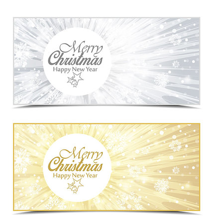 simsearch:400-08713262,k - Vector Christmas background, Merry Christmas banners with snow Stock Photo - Budget Royalty-Free & Subscription, Code: 400-08713258