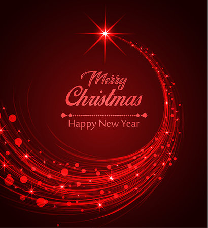 Merry Christmas card, Happy New Year background Stock Photo - Budget Royalty-Free & Subscription, Code: 400-08713274