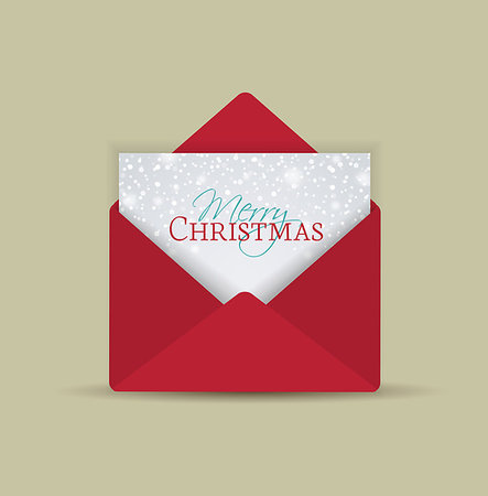 simsearch:400-08302730,k - Vector retro Christmas envelope with place for text Fotografie stock - Microstock e Abbonamento, Codice: 400-08713278