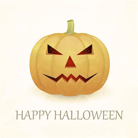 simsearch:400-07774937,k - Vintage Halloween background with pumpkin. Vector illustration. Foto de stock - Super Valor sin royalties y Suscripción, Código: 400-08713323