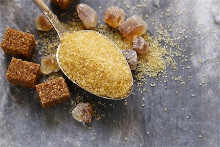 simsearch:400-07510795,k - brown cane sugar (refined sugar and granulated sugar) Stock Photo - Budget Royalty-Free & Subscription, Code: 400-08734042