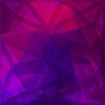 simsearch:400-08094145,k - Abstract low poly geometric background with triangles, vector illustration Photographie de stock - Aubaine LD & Abonnement, Code: 400-08734457